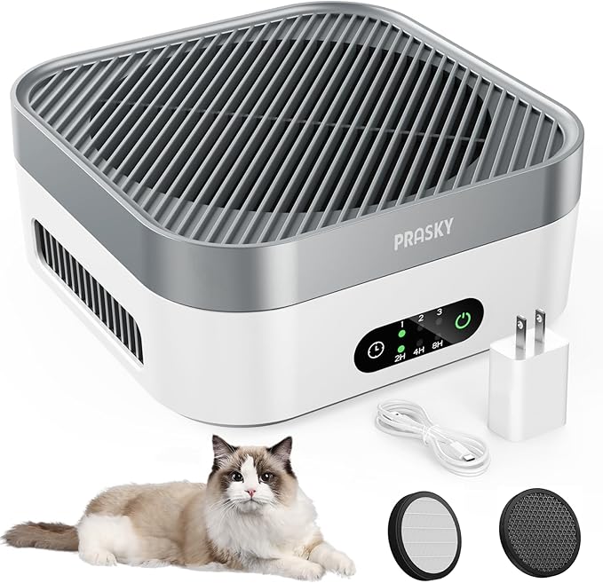 Air Purifiers for Home, H13 True HEPA Filter Captures Smoke Odor Pet Dander, Portable Quiet Car Air Purifier for RV/Desk/Bedroom/Office, Covers up to 600 Ft², Timer - 2 Filter