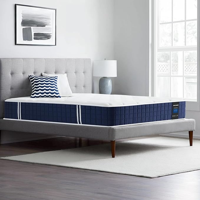 Coolvie Twin XL Mattress 10 Inch, Hybrid Mattress in a Box, Pocket Innerspring & Cooling Memory Foam, for Pressure Relief, Medium Firm Feel, 100-Night Trial