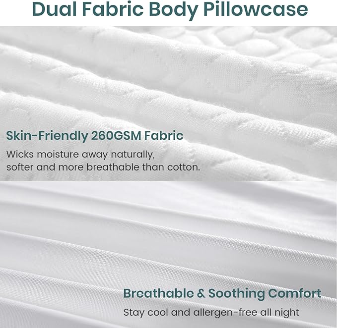 Rainmr Shredded Memory Foam Pillows for Sleeping, Adjustable Pillows King Size Set of 2, Good for Side, Back Sleeper with Washable Cooling Cover (White, King 2-Pack)