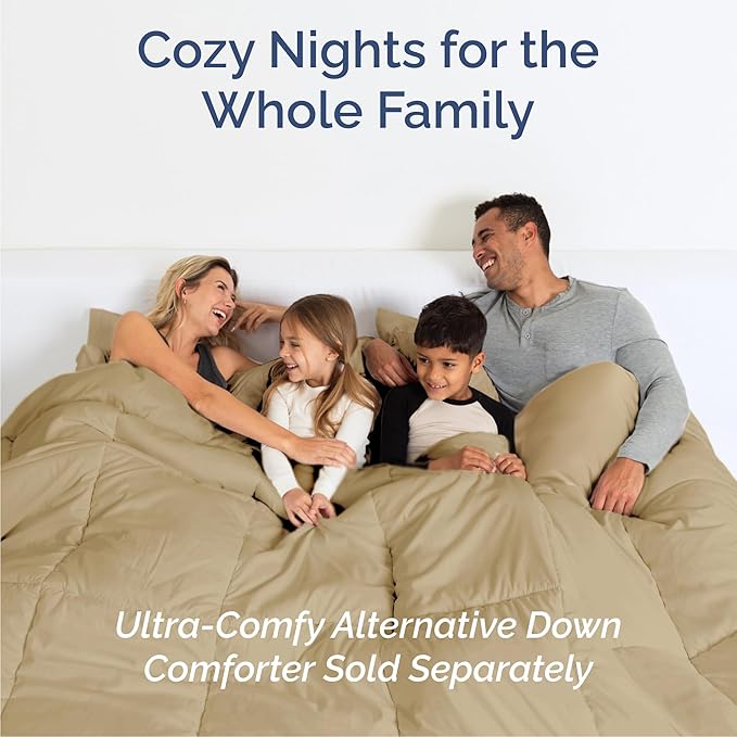 Cal King 6 Piece Sheet Set - Comfy, Breathable & Cooling - Hotel Luxury Bedding for Women, Men, Kids, Teens & Children - 1 Flat & 1 Fitted Sheet & 4 Pillowcases w/ Deep Pockets - Wrinkle Free - Beige