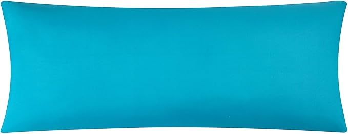EVOLIVE Ultra Soft Body Pillow Cover 21"x54", Cozy Microfiber Pillowcase with Hidden Zipper, Breathable, Perfect for Pregnancy & Side Sleepers, Cover Only (21"x54" Body Pillow Cover, Ocean)