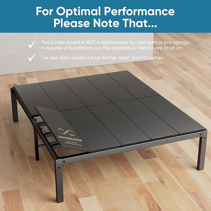 Bunkie Board King Size 76x80 - Heavy Duty Reinforced Wood Bed Boards for Under Mattress, Universal Sleeper Sofa Support Board with Anti-Sag Design for Metal Bed Frame, Platform Beds&Pull Out Couches