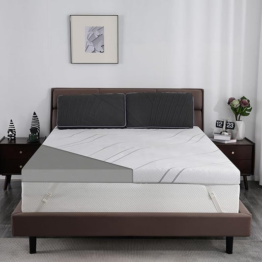 Ultra Firm Mattress Topper Twin XL Size, 3 Inch Extra Firm Mattress Pad for Pain Relief, High Density Support Bed Topper with Removable & Washable Cover, CertiPUR-US, No Smell, 79'' x 38''
