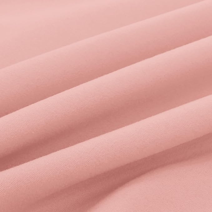 Elegant Comfort Luxury Ultra-Soft 2-Piece Pillowcase Set - 1500 Premium Hotel Quality Microfiber Double Brushed - Wrinkle Resistant, Standard/Queen, Dusty Rose