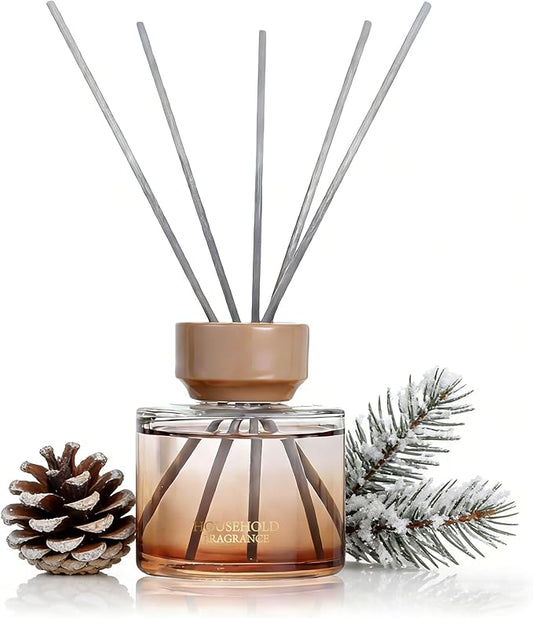 Reed Diffuser Set - 3.38 fl oz (100ml) Black ice Oil Diffusers | 5 Premium Reed Sticks | Home Fragrance Oil for Bathroom, Bedroom & Living Room | Aromatherapy Diffuser | Shelf Decor