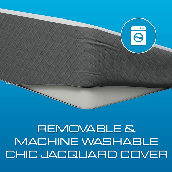 Kolbs Bed Wedge Pillow for Sleep Apnea, FSA Eligible Acid Reflux, and Back Pain Relief, with Chic Jacquard Cover - Headboard Wedges for Sleeping (Extra Wide 7.5" Height)