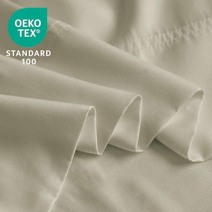 BEDELITE King Size Pillow Cases Set of 2, Rayon Derived from Bamboo, Cooling Pillow Cases for Hot Sleepers & Night Sweats, Breathable and Silky Soft Envelope Pillowcases(Linen, 20"x36")