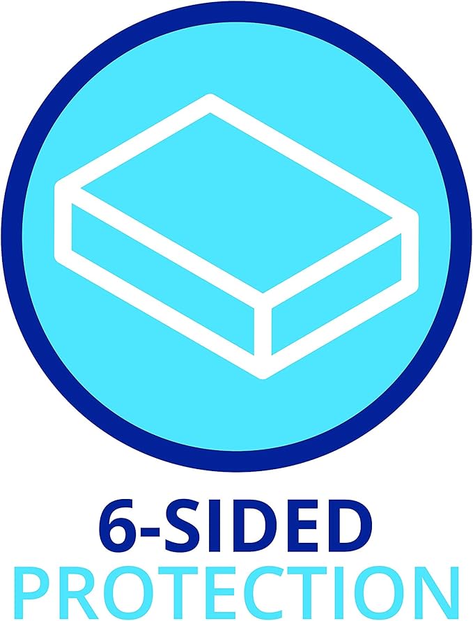 RV 6 Sided Zippered Mattress Protector with Secure Locking Zipper for 30x80 Split Queen. Creates a Natural Seal Around Your Mattress from Dust, Pet Dander, Pollen, Liquids & More. Oeko-Tex Certified