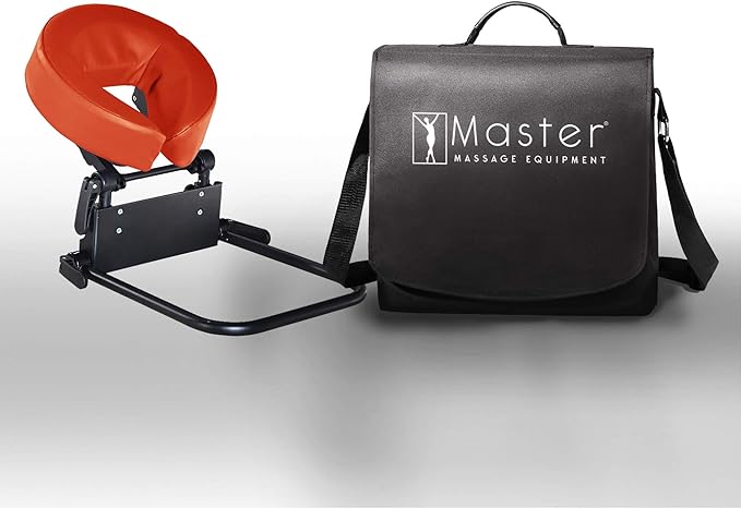 Master Massage Home Use Sleeping Mattress Top Massage Kit-Adjustable Headrest Face Pillow Cradle & Face Cushion Support Bracket, Head Rest Support- Eye Surgery Recovery - Cinnamon