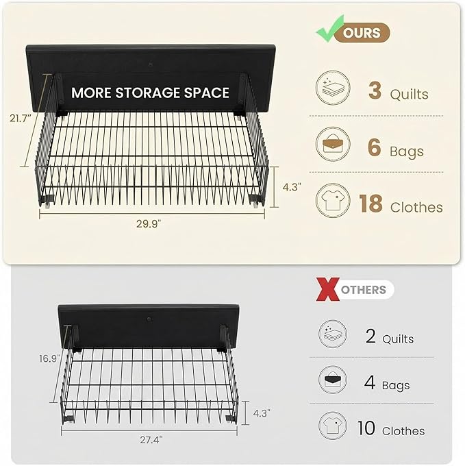 SHA CERLIN Upholstered King Platform Storage Bed Frame with 4 Drawers, Adjustable Headboard with Faux Leather Diamond Button Tufted Design, Wooden Slat Support, No Box Spring Needed, Black