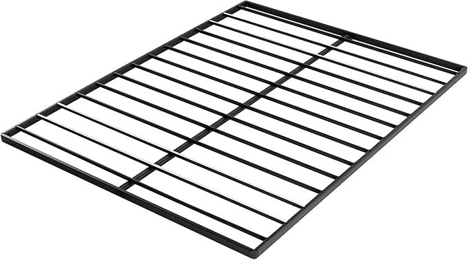 Mellow 1.6 Inch Metal Bunkie Board Mattress Support for Bed Frames, Box Spring or Bed Slat Replacement, Easy Assembly, Full, Black