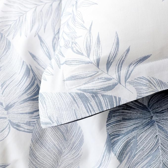 OAITE Duvet Cover Set,100% Cotton Comforter Cover with Floral Pattern Duvet Cover Set,Soft Bedding Set Includes with 3 Piece (2 Pillow Shams,1 Duvet Cover)