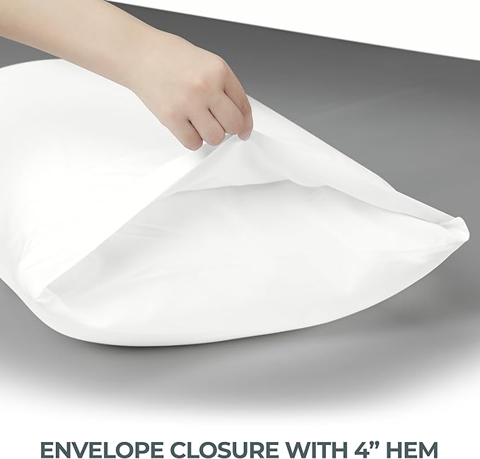Utopia Bedding Queen Pillow Cases - 24 Pack - Envelope Closure - Soft Brushed Microfiber Fabric - Shrinkage and Fade Resistant Pillow Covers Queen Size 20 X 30 Inches (Queen, White)