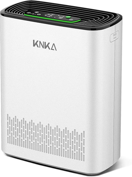 KNKA Air Purifiers for Home Large Room Bedroom Up to 1123 Ft² in 1 Hr, Washable Filters, AQI Display, Turbo Mode, Auto & Sleep Modes, HEPA Air Cleaner for Dust, Pet Hair, Pollen (APH3000)