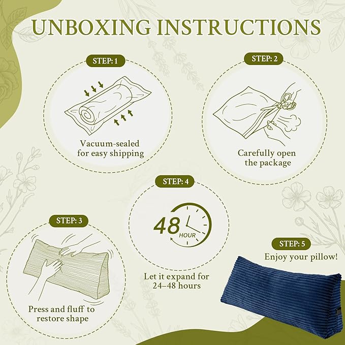 Headboard Pillow Twin, Headboard Wedge Pillow, Back Rest Pillows for Sitting, Reading, Working, Triangle Pillow with Removable Cover, Daybed Pillows for Bed Dorm Sofa, Navy Blue
