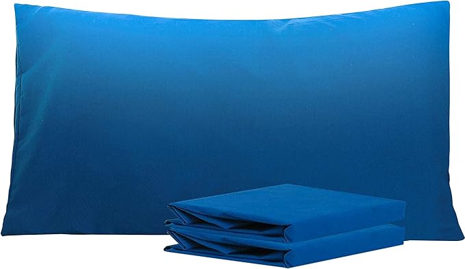 NTBAY King Pillowcase Set - 2 Pack Brushed Microfiber 20x36 Pillowcases - Soft, Wrinkle-Free, Fade-Resistant, Stain-Resistant, Royal Blue Pillowcases with Envelope Closure - 20x36 Inches, Royal Blue