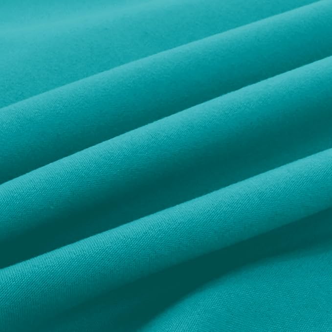 Elegant Comfort Luxury Ultra-Soft 2-Piece Pillowcase Set - 1500 Premium Hotel Quality Microfiber Double Brushed - Wrinkle Resistant, King Size, Turquoise