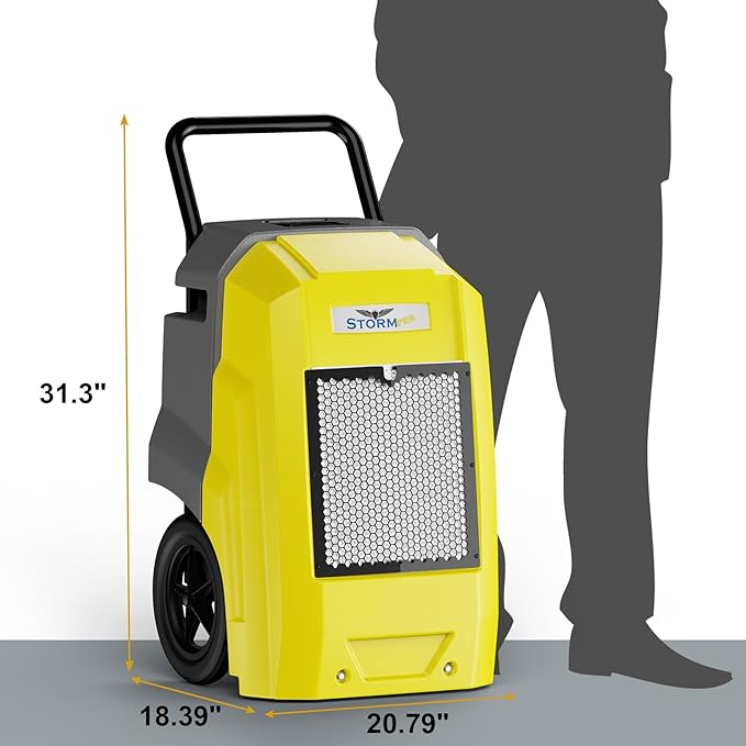 ALORAIR 180 Pints LGR Industrial Dehumidifier with Pump and Drain Hose, Portable Commercial Dehumidifier with Wheels for Home, Basements, Garages, and Job Sites, 6-Year Warranty