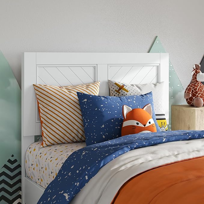 AFI, Canyon Twin Solid Wood Rustic Farmhouse Headboard, White
