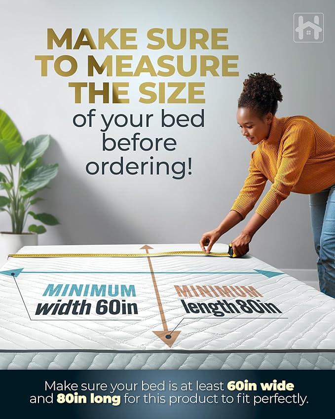 Golden Home Essentials Premium 10mm Queen Size Bunkie Board (60" x 80") – Slim Low-Profile Mattress Support – Quiet, Moisture-Resistant, Lightweight Bed Board for Platform & Slatted Frames