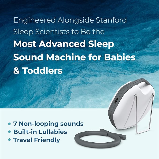 Adaptive Sound Technologies LectroFan Alpha - White Noise Machine to Support Restful Sleep - Blocks Ambient Sound - Built-in Lullabies - Convenient Clip Attachment - Portable Relaxation Support
