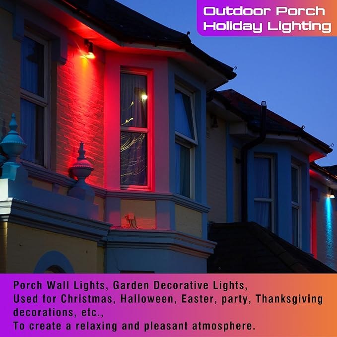 Red Light Bulbs for Sleep 3W, 100% Blue Light Blocking, A15 Red LED Light Bulb 25-40w Equivalent, 625nm Red Night Lights for Melatonin Promoting,Bedroom Sleep,Mood,Outdoor Porch,Holiday Lighting,2Pack