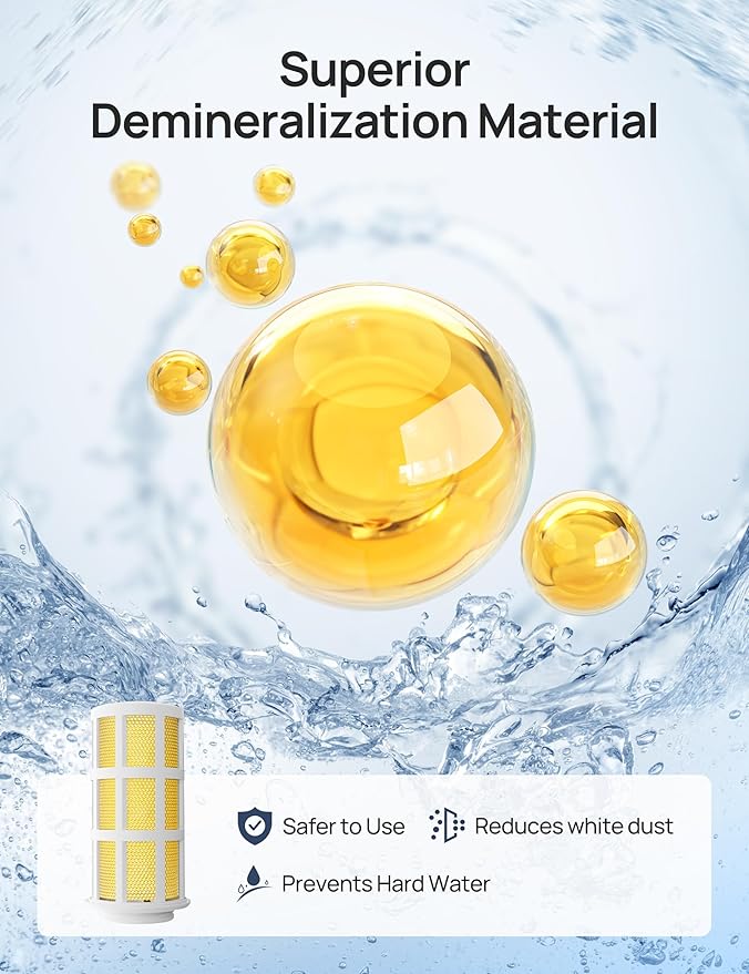 DREO Scale-Inhibitor Cartridge 3-Pack for Humidifiers, Compatible with Dreo Humidifiers HM512S/713/713S/717S, Prevent Mineral Build-up, Filter Hard Water, Eliminate White Dust