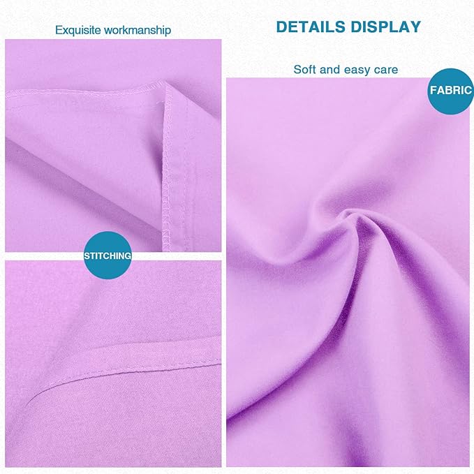 FLXXIE Body Pillow Cover - Super Soft Microfiber 20x54 Body Pillow Case - Envelope Closure, Wrinkle, Stain Resistant 20x54 Long Pillowcase, Lavender