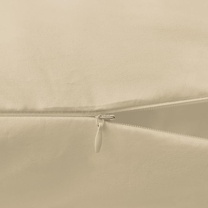 Elegant Comfort Luxury Ultra-Soft 1-Piece Body Pillowcase - 1500 Premium Hotel Quality Microfiber Double Brushed - Wrinkle Resistant, Body Pillowcase Size, Cream
