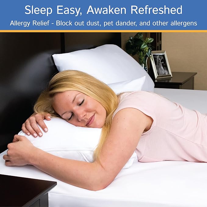 Queen Mattress or Box Spring Protector (8"-11" Depth) - Zippered Waterproof Encasement Hypoallergenic Premium Quality Cover Protects from Dust