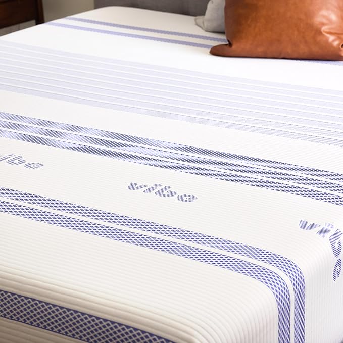 Vibe Gel Memory Foam 10 Inch Mattress - Bed-in-a-Box - Twin Size - Pressure Relief - Certi-PUR Certified