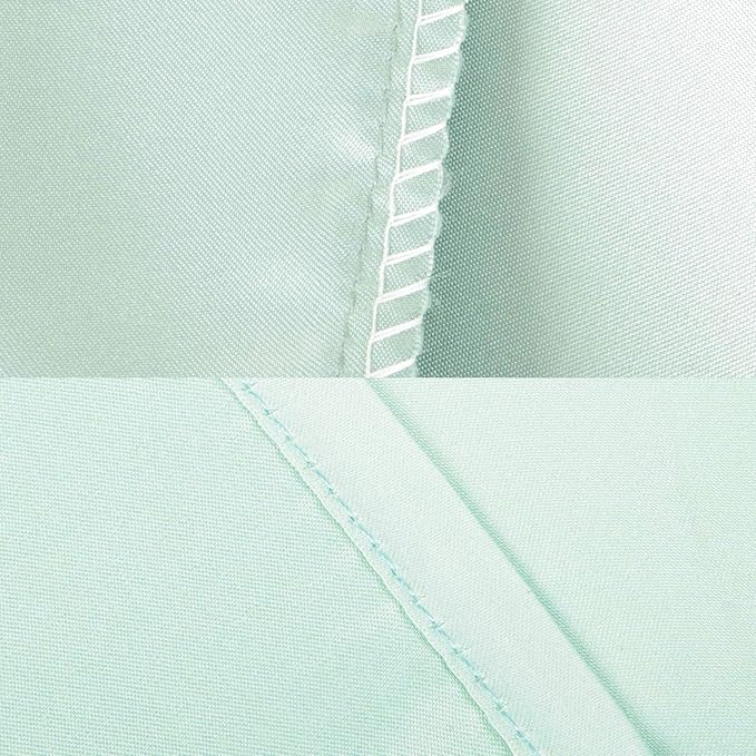 NTBAY Zippered Satin Pillow Cases for Hair and Skin, Luxury Queen Hidden Zipper Pillowcases Set of 2, 20x30 Inches, Cyan