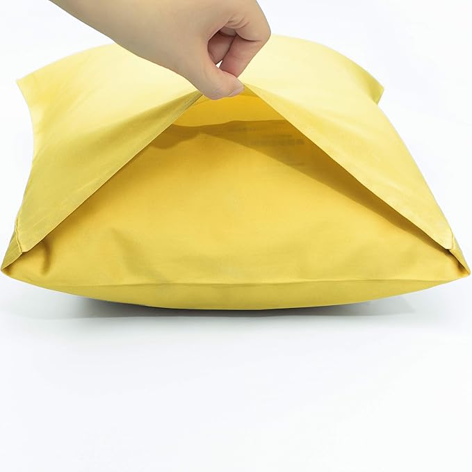 NTBAY Egyptian Cotton Body Pillowcase - 500 Thread Count Cotton Body Pillow Cover - Soft and Breathable Envelope Closure Body Pillowcase for Adults, 20x54 Inches, Mustard Yellow
