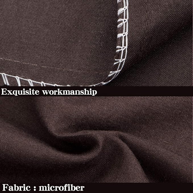 NTBAY King Pillowcase Set - 2 Pack Brushed Microfiber 20x36 Pillowcases - Soft, Wrinkle-Free, Fade-Resistant, Stain-Resistant, Dark Brown Pillowcases with Envelope Closure - 20x36 Inches, Dark Brown