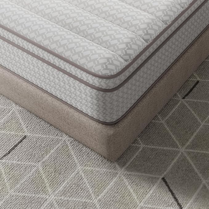 Novilla 14 Inch King Size Mattress in a Box, Hypoallergenic & Back Pain Relief, Hybrid King Mattresses with Smarts Coils, Fiberglass Free CertiPUR-US Certified Colchones No Box Spring Needed