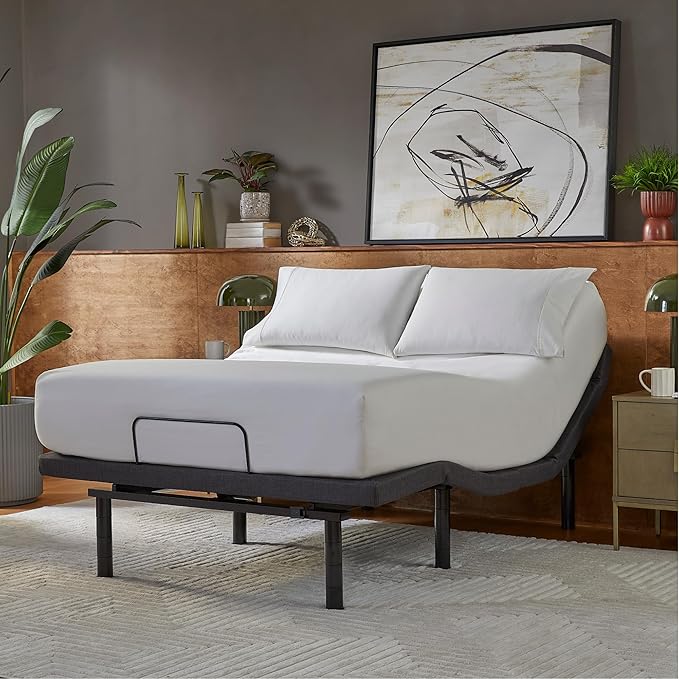 Serta baselogic Level 4 Adjustable Base Bed Frame - Twin XL - Head & Foot Adjustability, Wireless Remote, Zero-Gravity and Memory Presets, Dual Massage Setting, and USB A&C Charging Ports