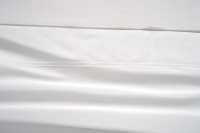 LANE LINEN Twin XL Sheets Set - 450 Thread Count Premium Sateen Weave for Hotel Quality Luxury - Extra Soft & Breathable Cotton Sheets Set for Single Beds - Fits Mattresses Upto 15'' Deep - White