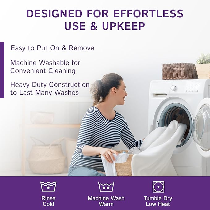 Futon Full (54"x 75") Waterproof Mattress Protector - Fitted Sheet Style - Hypoallergenic Premium Quality Cover Protects Against Dust White
