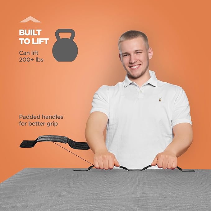 Mattress Bags for Moving with 8 Handles (2-Pack) Full Size Mattress Moving Bag – Tear-Proof Mattress Storage Cover With Dual Zippers – Reusable Mattress Moving Bags - Storage Mattress Protector