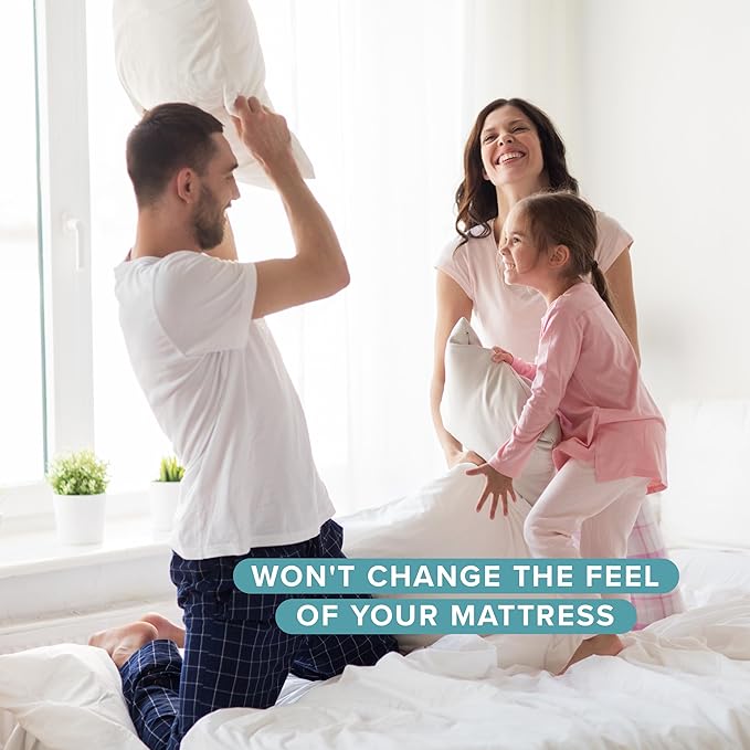 Bare Home Waterproof Quilted Mattress Protector - Cooling Mattress Pad - Protects Against Spills - Easily Washable - Elastic Fitted Mattress Cover - Stretch-to-Fit up to 15 Inches Deep (Cal King)