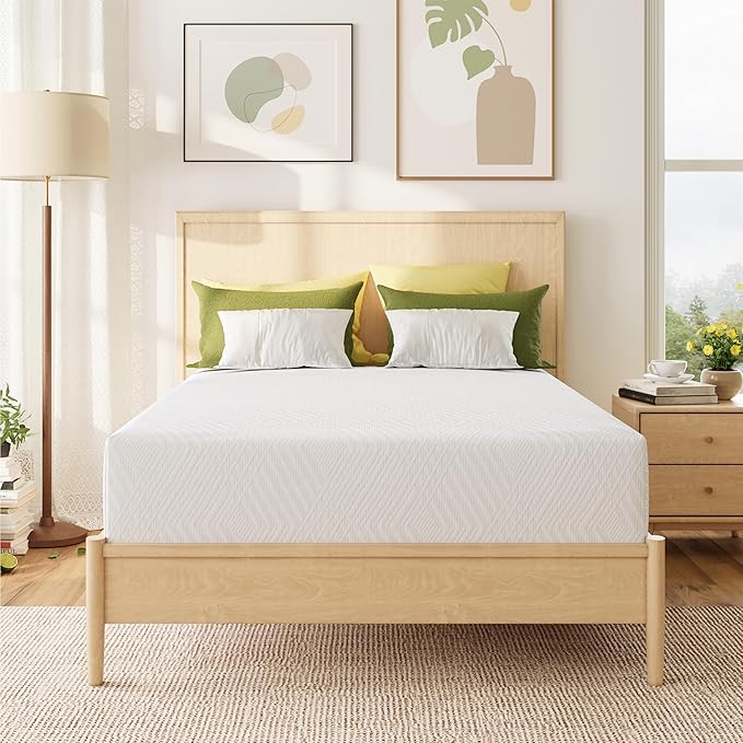 MLILY Full Mattress in a Box, 12 inch Mattresses for Platform Bed Double Size Daybed Bunk, Green Tea Memory Foam Mattress for Cool Sleep & Pressure Relief, Medium Firm