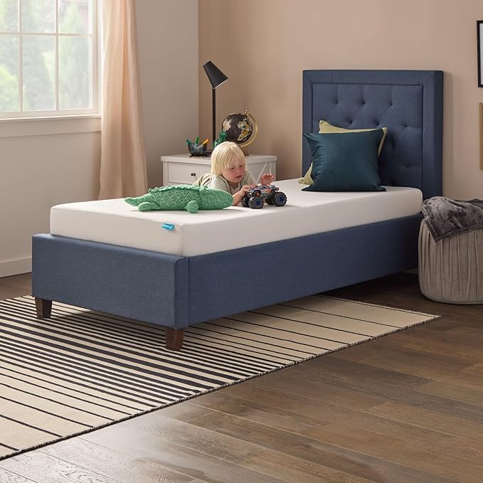 Linenspa 6 Inch Gel Infused Memory Foam Mattress – Twin Size – Medium Firm - Low Profile Bed - Mattress in a Box - Youth or Kids Bedroom - Pressure Relieving and Breathable – CertiPUR-US Certified