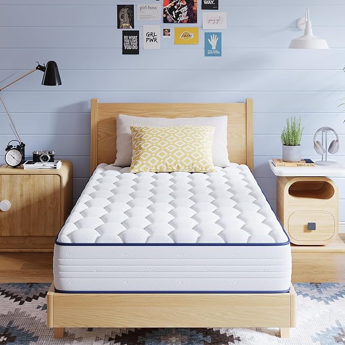 Avenco 8 Inch Full Size Mattress in a Box, Hypoallergenic & Back Pain Relief, Hybrid Full Mattresses Fiberglass Free CertiPUR-US Certified Colchones No Box Spring Needed