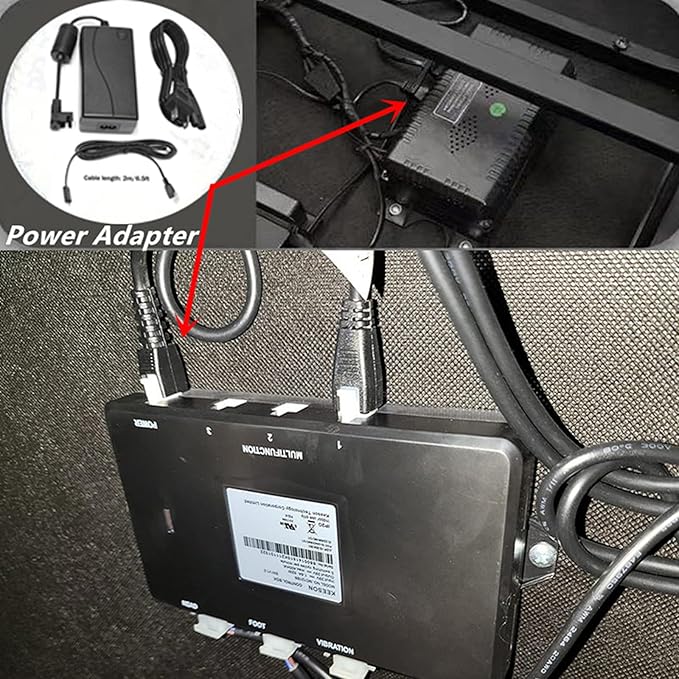 Adjustable Bed Base Power Supply Replacement Power Cord Kit, for L300 Adjustable Bed,Ergo,Extend,Sealy Ease and Serta New Generation Electric Bed,Adjustable Bed Power Adapter Kit Replacement Parts