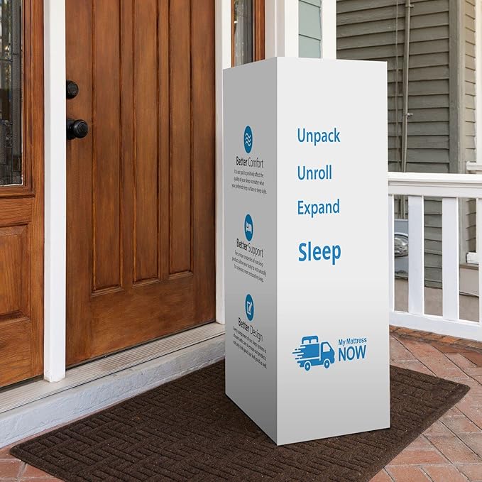 Nautica Home Enliven 8" Medium Gel Memory Foam Mattress with Cooling Air Flow and Pressure Relieving Foam Layers, Bed-in-a-Box, Twin XL White