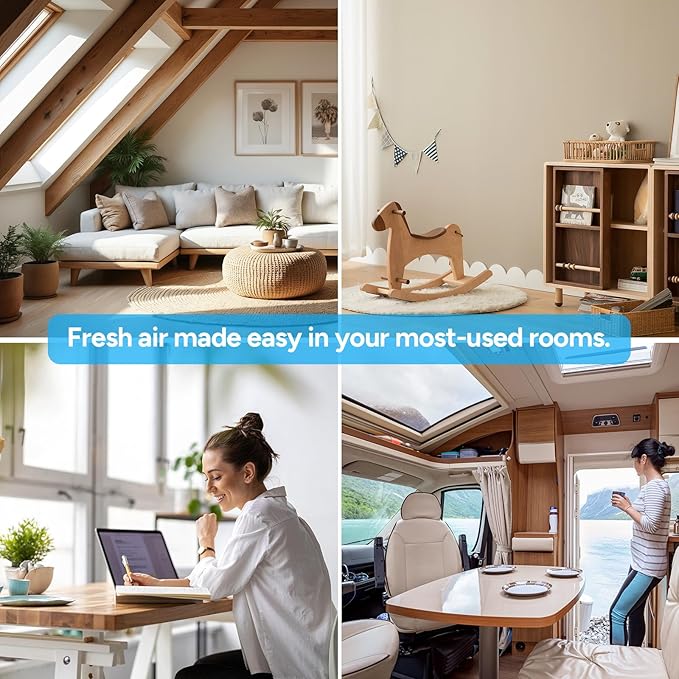 Dr.Prepare Air Purifiers for Bedroom - Covers Up to 1075 ft² - H13 HEPA Washable Filter with 15 dB Sleep Mode & Night Light, 360°Air Inlet, 3 Timer - Quiet Air Cleaner For Pets, Home, Office,Baby Room