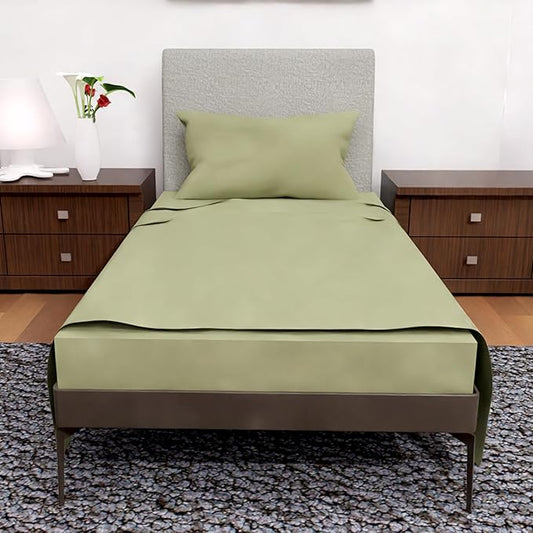 Twin Sheet Set - 3-Pcs Deep Pockets Cooling Sheets - Ultra-Soft Bedding Perfect for Twin Size (Sage)