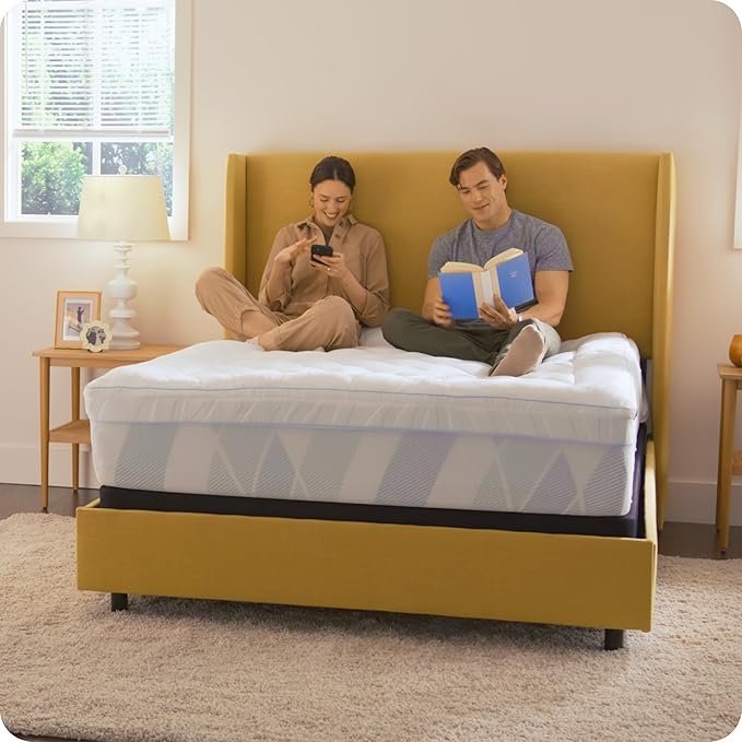 Sealy Dreamlife 3” Gel Memory Foam Twin Mattress Topper with 1” Quilted Cooling Cover, SealyComfort Gel Foam, SealyCool Poly Blend Cover