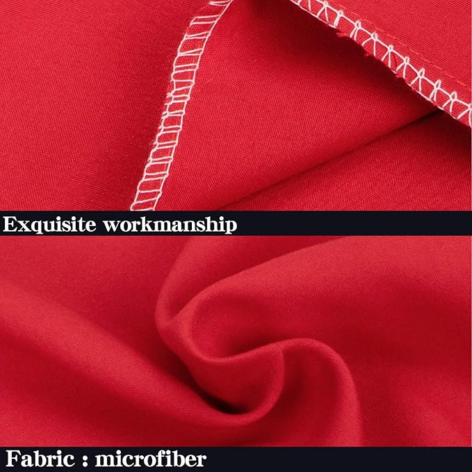 NTBAY Queen Pillowcase Set - 4 Pack Brushed Microfiber 20x30 Pillowcases - Soft, Wrinkle-Free, Fade-Resistant, Stain-Resistant, Red Pillowcases with Envelope Closure - 20x30 Inches, Red