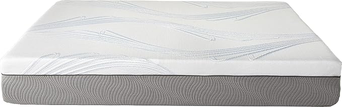 Boyd Sleep SensaLux Engineered Latex Foam Mattress, Cooling and Comfort Support, 12" Twin XL, White
